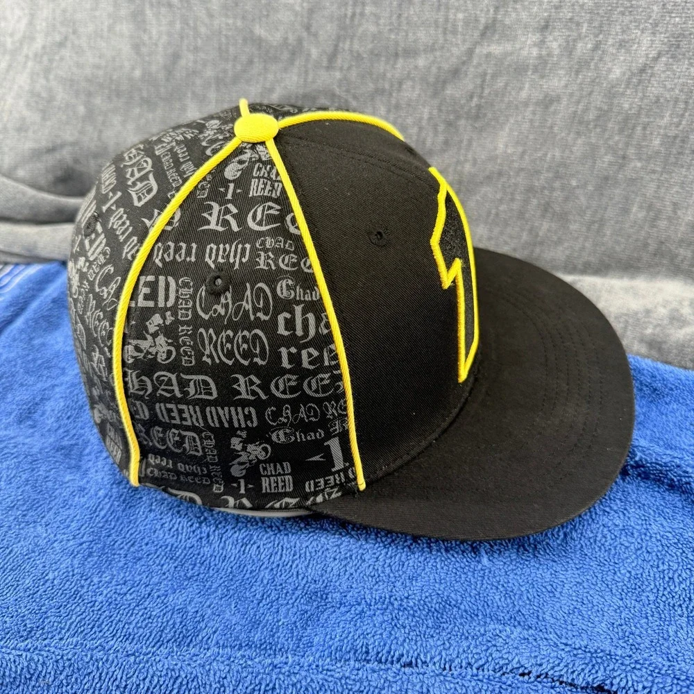 Chad Reed TwoTwo Motorsports Hat Mens OSFM Black Cotton Stretch Fit Motocross #1